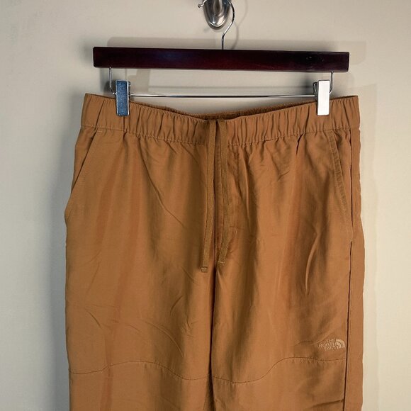 The North Face Men's solid tan convertible roll up Pants Medium M 29" inseam EUC - Picture 1 of 9
